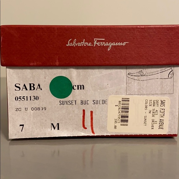 Salvatore Ferragamo Sunset Suede Driver - Picture 6 of 6